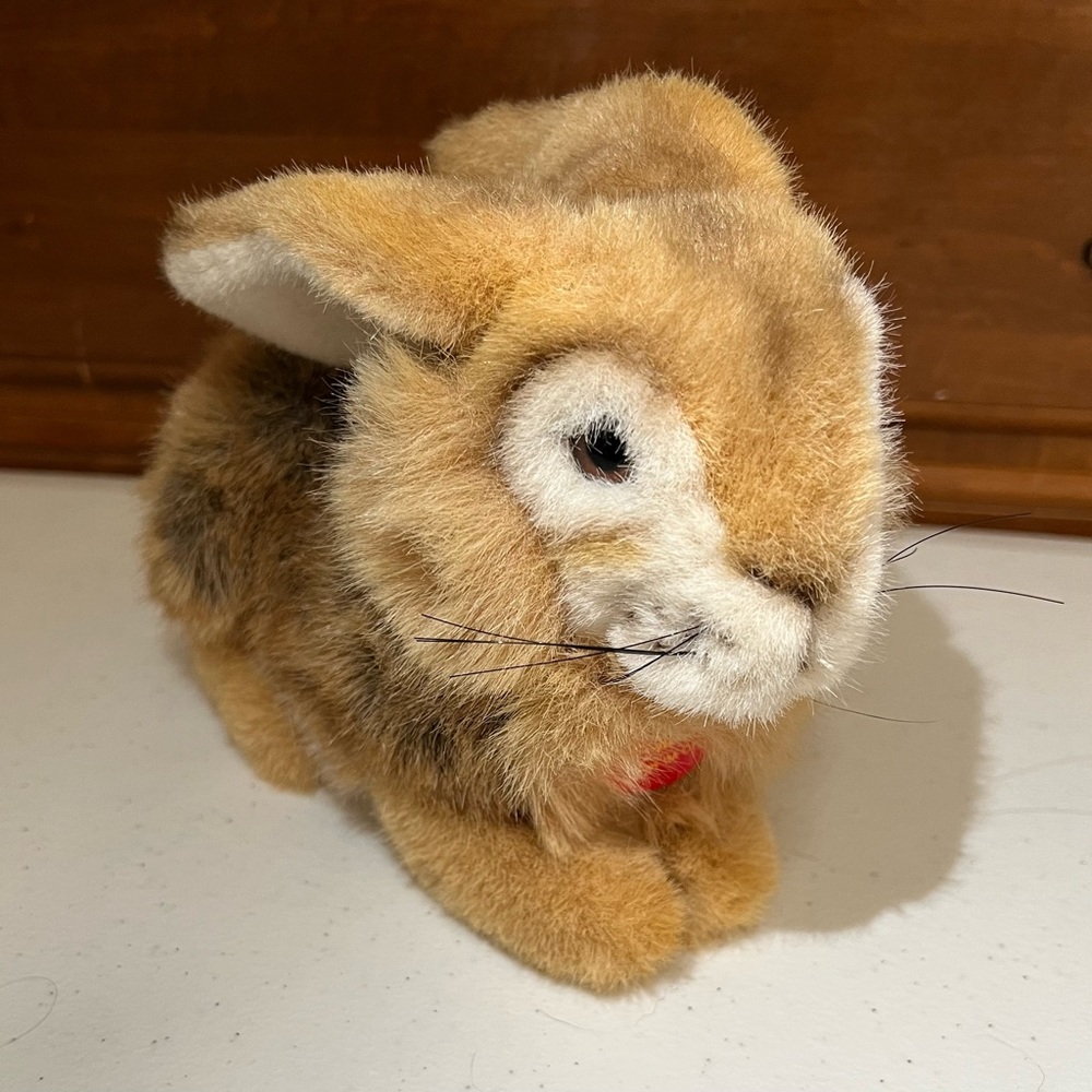 Steiff Poppel Rabbit Hare | Crouching - Picture 12 of 13
